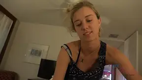 POV - Haley Reed looks so sweet when she wakes up, and she's all ready to pounce on your hard dick first thing in the morning