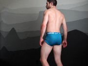 Roleplay: 10-month check in with your personal trainer (strip, flex, stroke, and BLAST cum!)