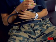 Sebas Cruz Playing With His Oily Uncut Cock In The Couch