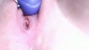 Old closeup video of my wife masturbating with dildo