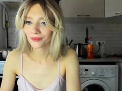 Blonde teen Sierras first erotic masturbation video