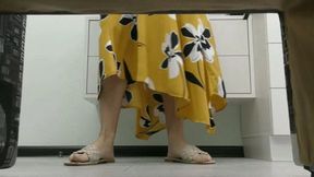 Make your boy cum with big juicy load right under slutty skirt MP4 FULL HD 1080p