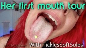 Her first mouth tour - Tickles SoftSoles - HD 720 MP4