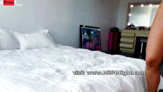 Miss QueenieXX's Sexy Lingerie Striptease & Sensual Blowjob with Big Dick Riding POV