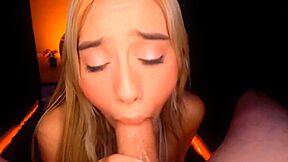 Pretty Shemale Sucks And Swallows