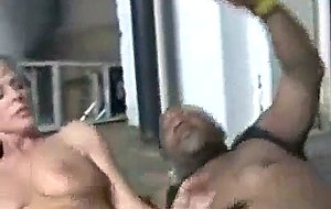 Huge dark meat fills sweet blonde mom