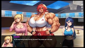 Futanari Muscle Growth World [ Femboy Hentai Game ] Ep.5 Futa Giant Cock Sucking in Gloryhole!