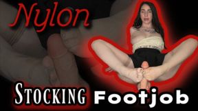 Nylon Stocking Footjob