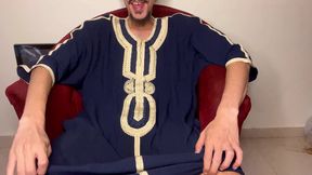Arab Verbal Man Jerks off on Livestream