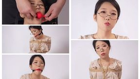 New Year Specials During the company's lunch break a female colleague was restrained in the break room A large gag was put on her and her writhing body deeply attracted me