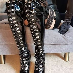 MIstress Jessica PVC Thigh high Boots