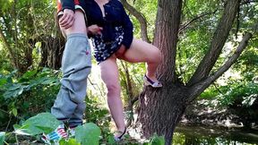 Older woman with thick fingers pleases me and makes me shoot