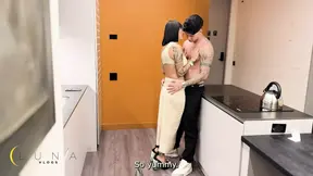 Stepsiblings fuck and cum hard in private