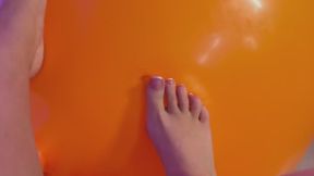 High Arched feet dominate & deflate 3 hopper balls