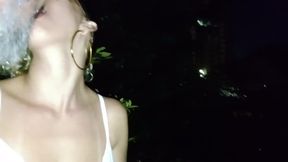 having sex with a stranger in the alley near home.