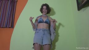 Time For Beach - Destroying Shorts and T-shirt -720p
