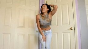 INEED2PEE New wetter Kiara Star wetting tight jeans