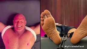 MyFriendsFeet: Hunk Dev Giggles Hard While Being Tickled From His Pits To Feet
