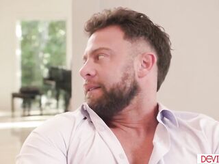 Elizabeth Skylar caught her spouse and their neighbour's stepdaughter Rissa May having sex. This babe gets turned on and joins in wanting that dong as well