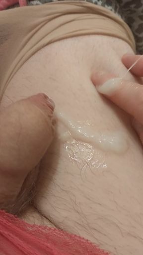 Sissy Cums in Pink Nightware