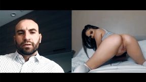 ”Step Dad makes teen stepdaughter masturbate & spank herself”