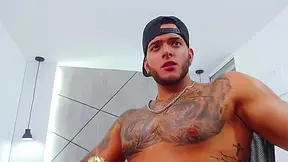 Gorgeous Latino Muscle Hunk Mat