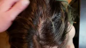Daddy spanks and fucks petite's face