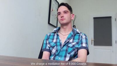Kinky young dude comes for an interview and ends up railed