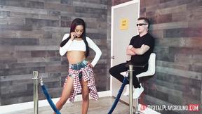 ”Skinny latin Gia Vendetti ravaged good by security guard”