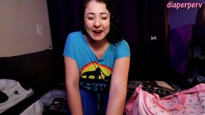 femdom pov gia love makes you cum in messy diaper