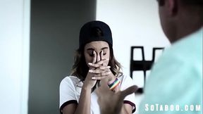 Ignorant Guy Tries Converting Lesbian StepSis Straight - Uma Jolie