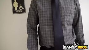 BANGBROS - BBW Secretary Madyson De La Rough Gives Her Coworker A Handjob