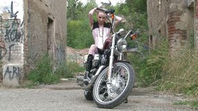 Bitch on the bike