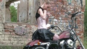 Bitch on the bike