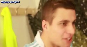 threesome Soccer fellows Firm nude Fuck-fest And Cum-shots