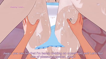 Animated 3D POV game features Hinata in sexy apron