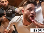 Sexy Hunk Driver Dicked Down By 2 Hot Cops - Skyy Knox, Beau Butler, Tony Dangelo - Raging Stallion