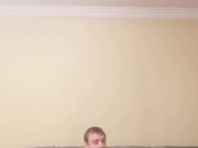 LongJohn0Hara fucking a Turbo Thrust Blue Ice Flesh light while watching porn