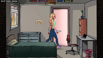The girl had to pay rent, but the landlord offered an alternative.
