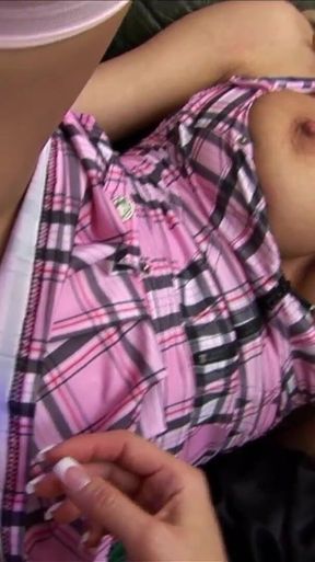 MILF fucks two horny college girls