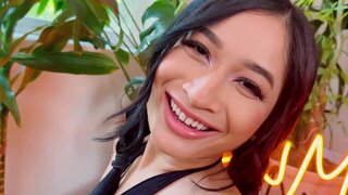 Avery Black is oiled up and ready for Zac Wild's penis