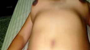 Dark-haired beauty enjoys cock&#x1F32D; &mdash;  licks it then takes it deep into her slit