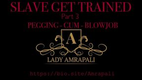 SLAVE GET TRAINED Part 3 PEGGING - CUM - BLOWJOB- STRAP ON - ANAL - LATEX - LACK - SKLAVE - SLAVE - FEMALE DOMINATION - BDSM - SUBMISSION - STRAPON - TV - TRANSSEXUELLE - TRANSE - XXL DILDO - BLOWJOB