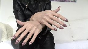Blonde seductress toys with cock&#x1F32D;, fingers painted with cocoa as she ravishes nipples and balls with gusto