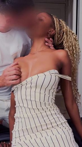 I fucked this EBONY TEEN so good she forgot her college dreams &amp; left my place addicted to my COCK   Clip 2