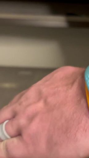 Key moment from "Hung Sperm God Shoots Out 100 mL of Cum In One Session"