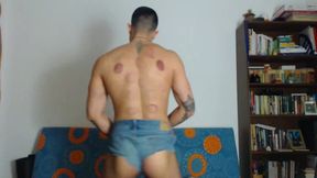 Cute Handsome Jock Shows Off His Ass and Outfits