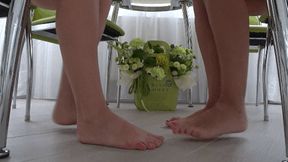 Barefoot fight under the table b