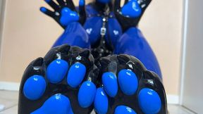 Shiny Rubber & Silicone Puppy Playtime