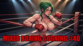Mixed Boxing Gooning #4D: Domme's Ring of Surrender (Animated, Music, Text)